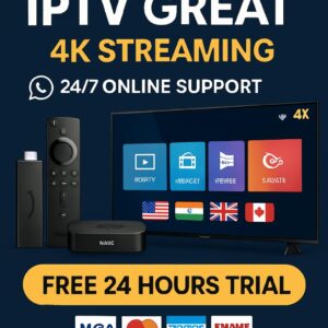 Free 24-Hour GreatIPTV Trial – Live Channels & Movies in 4K